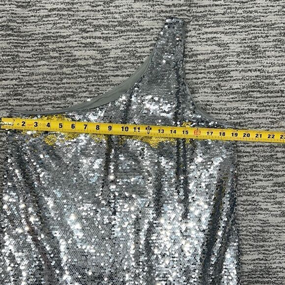 NWT Anthropologie Maeve One-Shoulder Sequin Dress Medium - Picture 9 of 15